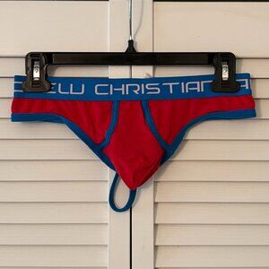 Andrew Christian Thong - Red/Blue